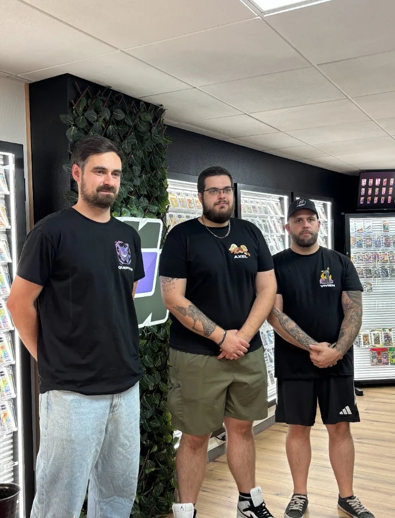 Quentin, Axel et Vivien, l'équipe Reverse TCG